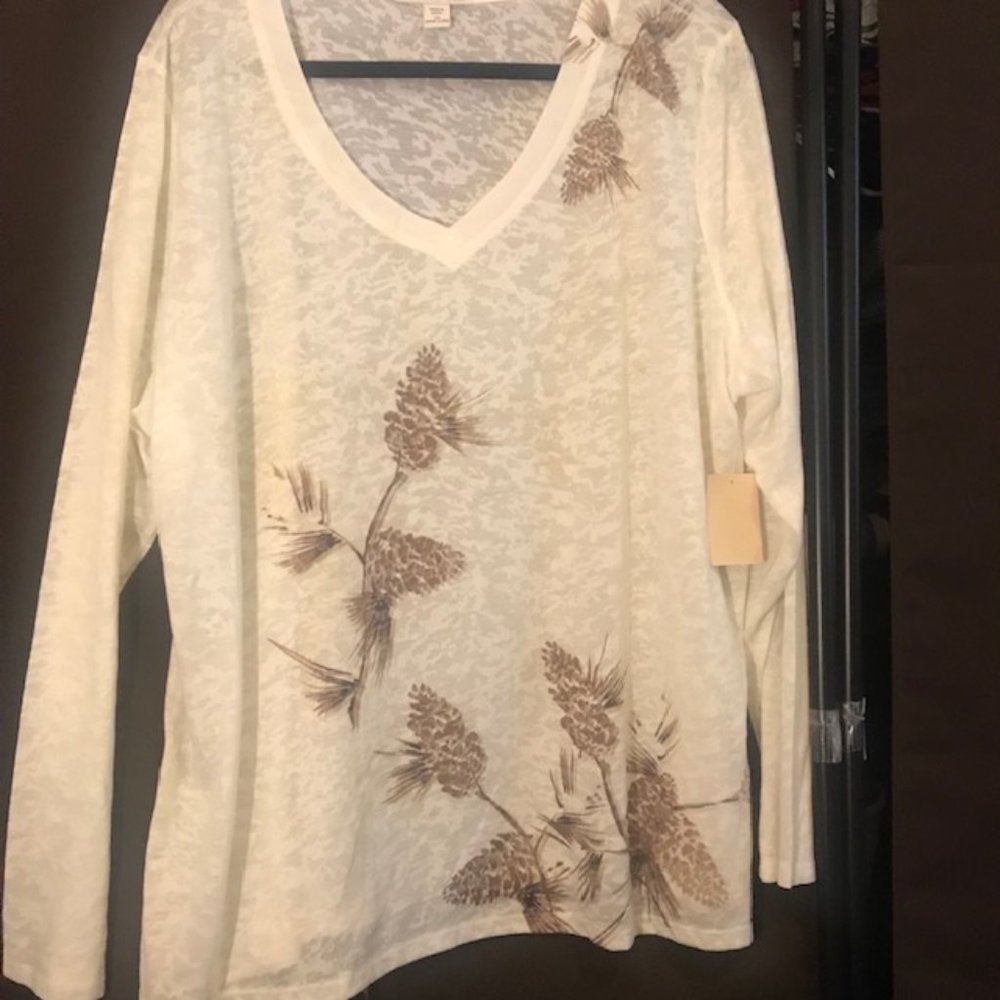 Long sleeve tee by Coldwater Creek, 2X